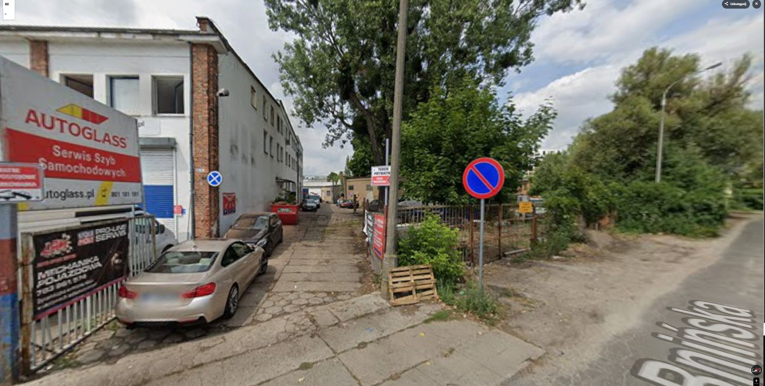 Wskazówka dojazdu do warsztatu - krok 1