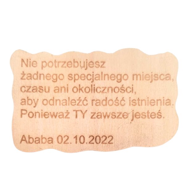 Reflection-Tafel aus Schiefer mit eingravierten Worten